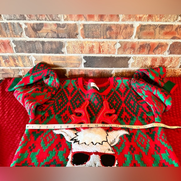 Holiday Time Festive Llama Long Sleeve Ugly Christmas Sweater Men’s Size:M - Picture 4 of 6